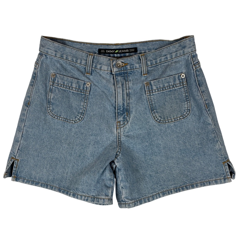 DKNY Jeans Womens Light Wash Denim High Waisted Shorts Size 8